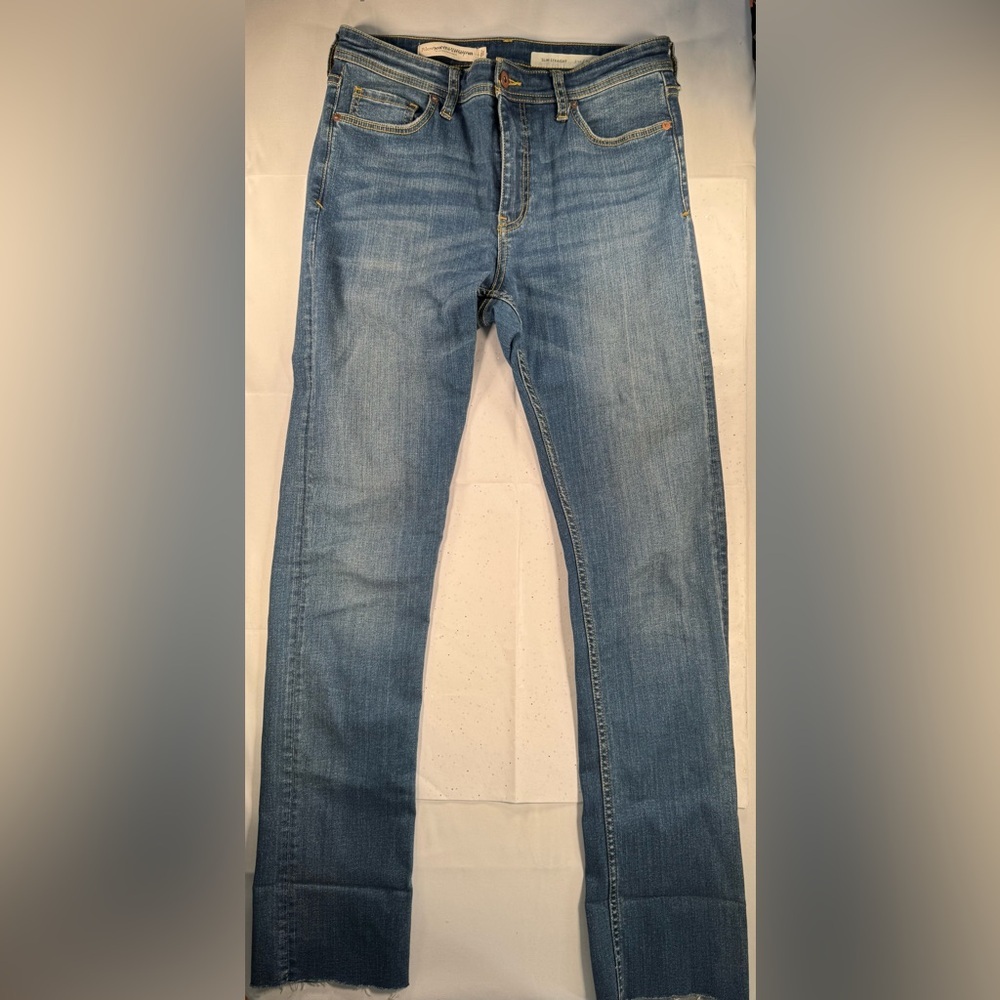 Anthropologie Pilcro Women's Light Blue Straight-Leg Jeans
